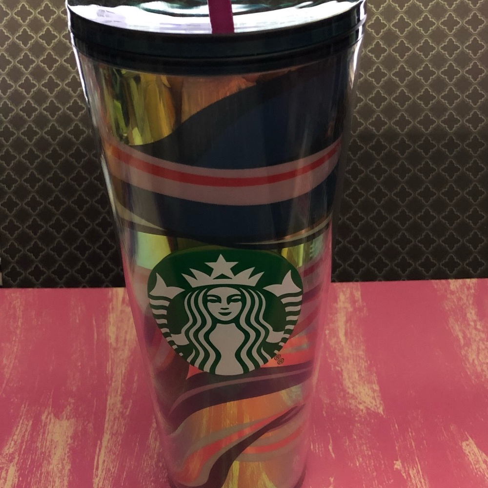 2021 Starbucks Holiday tumbler with straw EUC